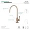 Kingston Brass KS5198BL Vintage Single-Handle Water Filtration Faucet, Brushed Nickel KS5198BL - alternate 3